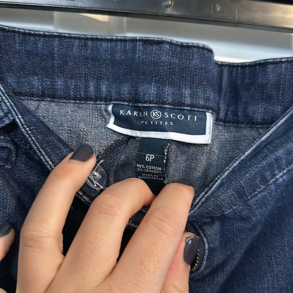 Karen Scott denim Capri size 6P - Picture 4 of 4